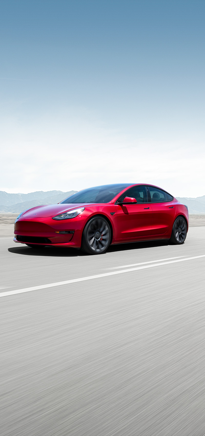 röd tesla