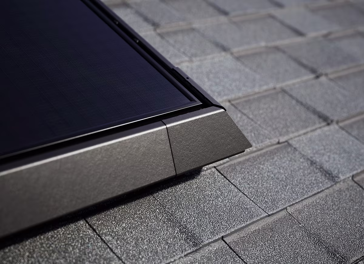 Tesla Solar Panel close up shot