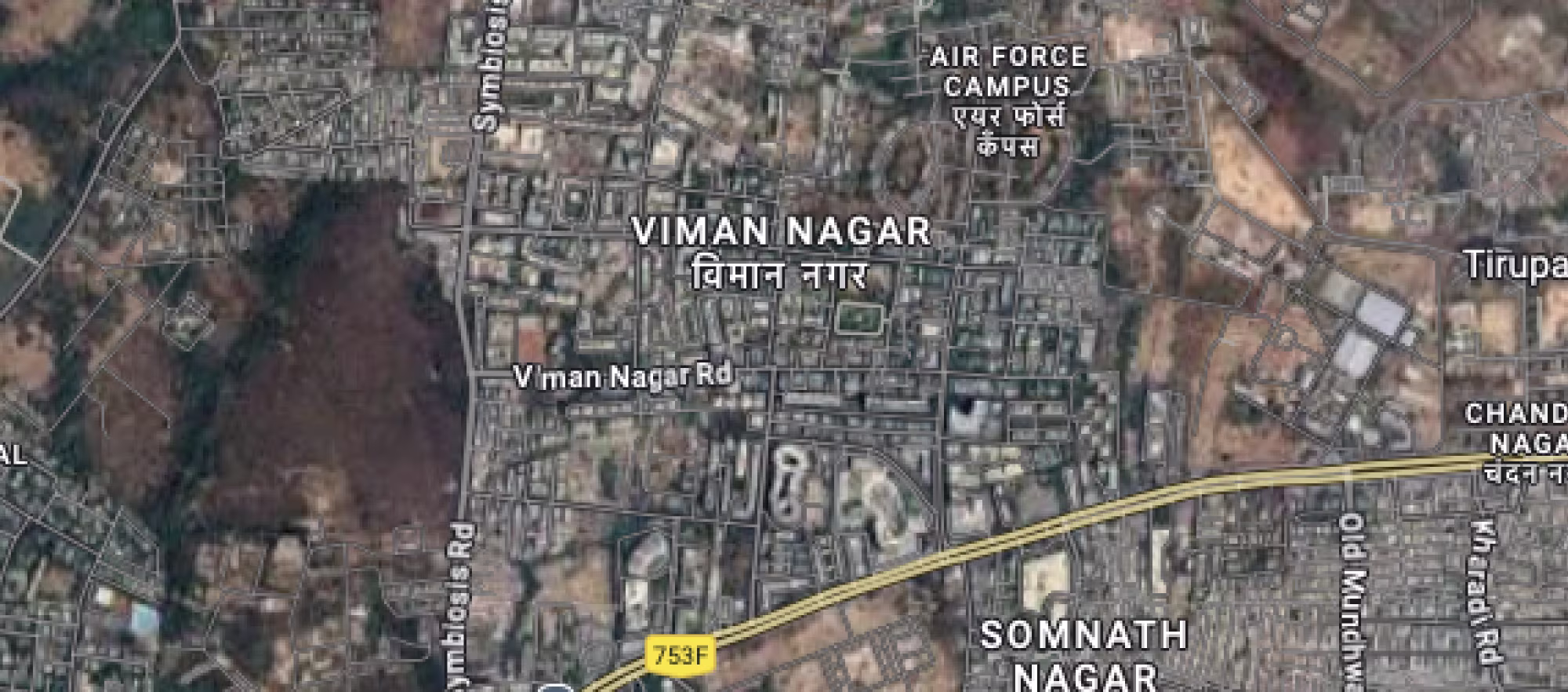 Google satellite view of Tesla India