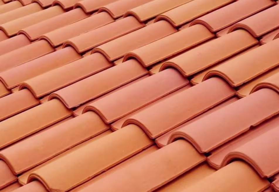 Clay tile roof