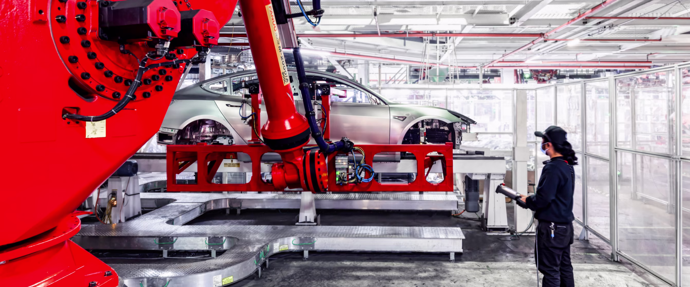 Tesla's factory floor